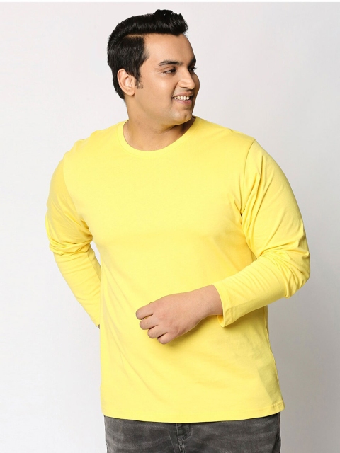 

Bewakoof Men Yellow & calamansi T-shirt