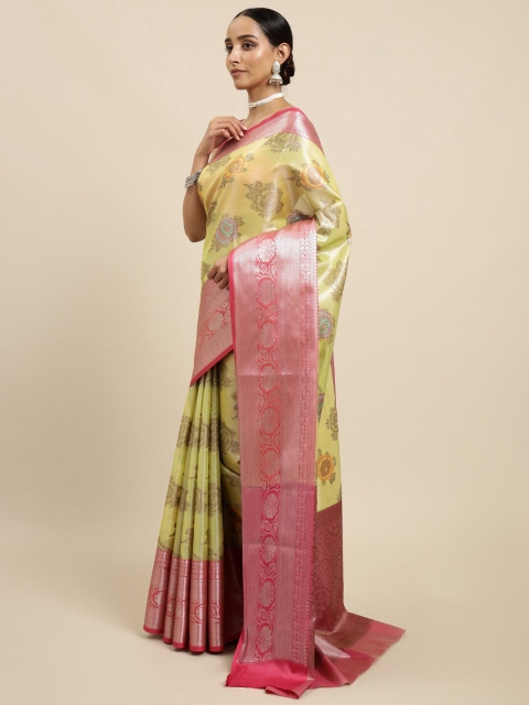 

MIMOSA Women Yellow Sarees