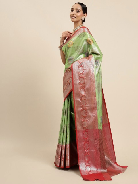 

MIMOSA Women Green Sarees