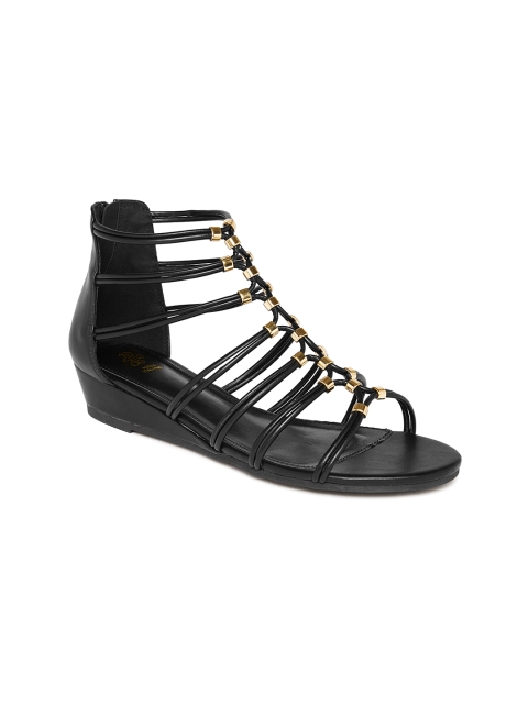 

Tresmode Women Black Solid Gladiators