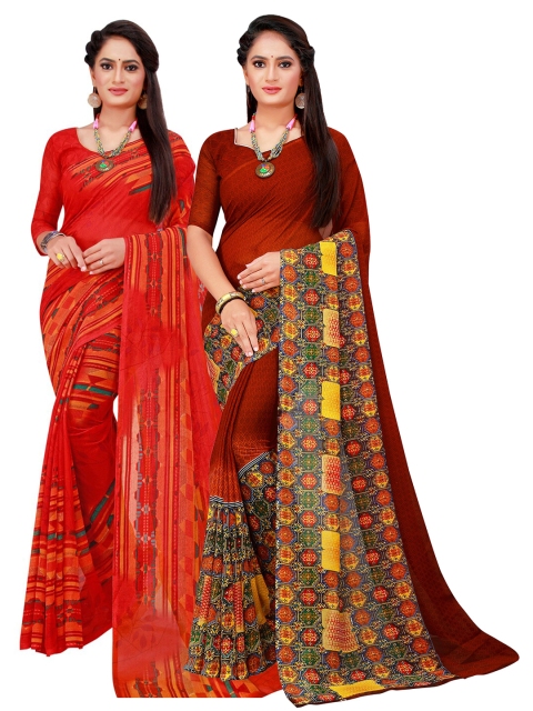 

Florence Women Red Sarees
