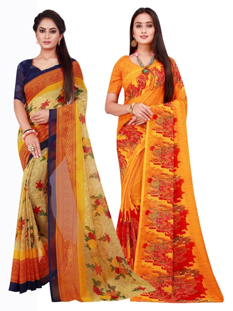 

Florence Women Orange Sarees