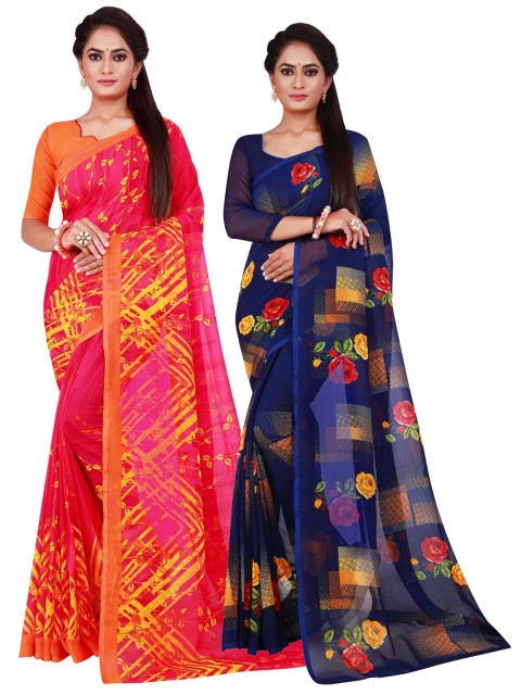 

Florence Women Navy Blue Sarees