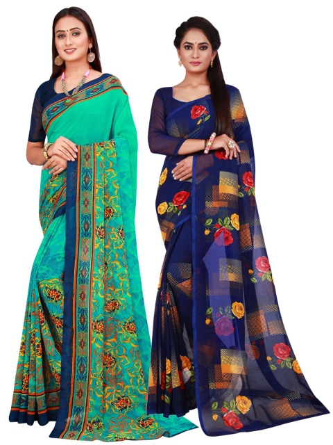 

Florence Women Sea Green Sarees