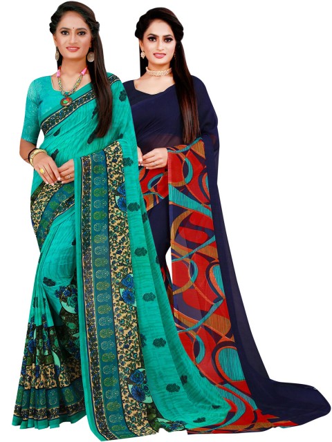 

Florence Women Navy Blue Sarees