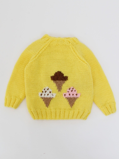 

Woonie Unisex Kids Yellow Sweaters