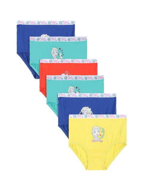 

Bodycare Kids Pack of 6 Girls Frozen Printed Hipster Briefs - KIAE998-PK001_P6, Assorted