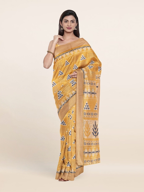 

Pothys Women Mustard Sarees