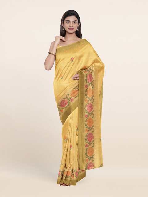 

Pothys Women Yellow Sarees