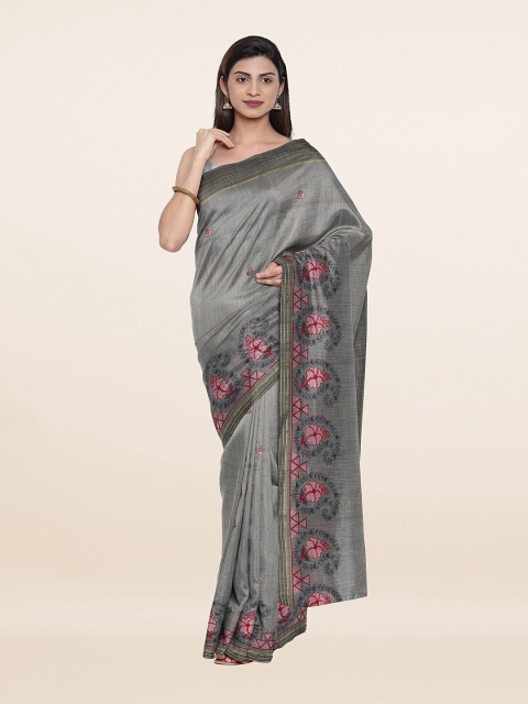 

Pothys Women Grey Sarees