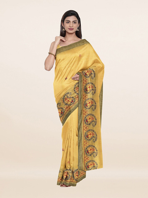 

Pothys Women Yellow Sarees