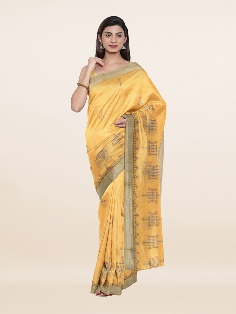 

Pothys Women Yellow Sarees