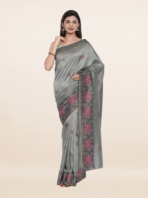 

Pothys Women Grey Sarees