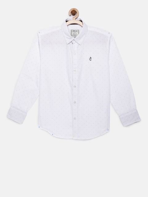 

Gini and Jony Boys Off-White Micro Printed Casual Shirt