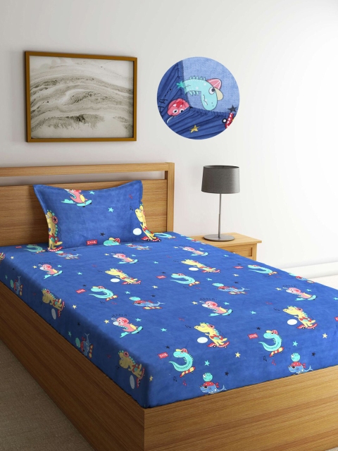 

KLOTTHE Unisex Kids Multi Bedsheets, Blue