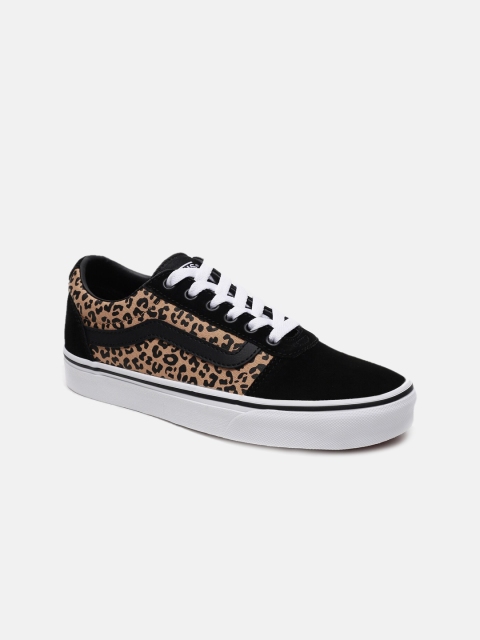 

Vans Women Black Woven Design Sneakers