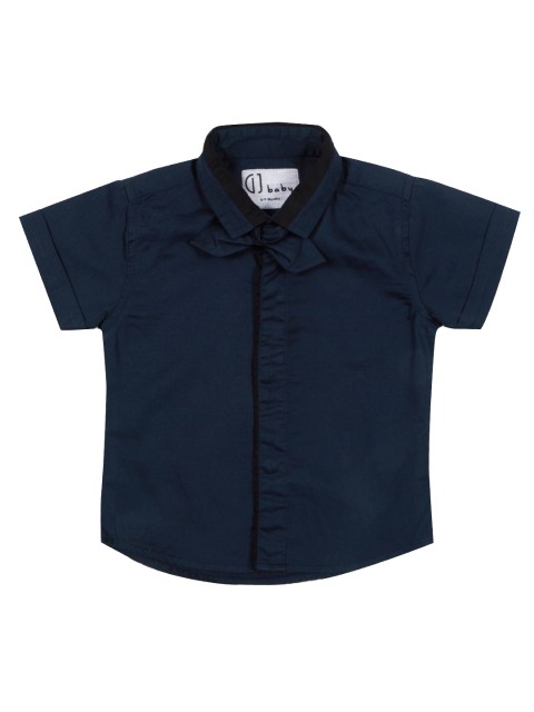 

Gini and Jony Boys Navy Solid Casual Shirt, Navy blue
