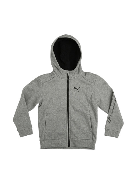 

Puma Boys Grey Alpha Outdoor Sporty Jacket with Embroidered