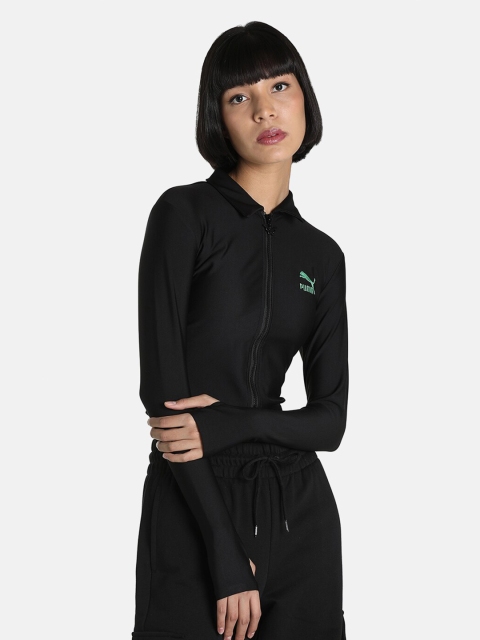 

Puma Women Black Solid Fitted Dua Lipa Sweatshirt