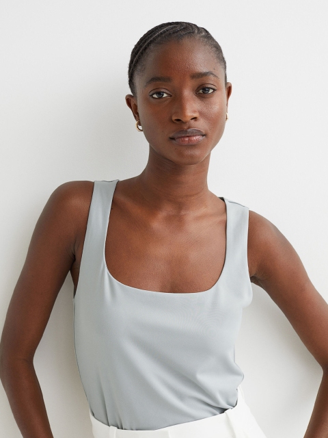

H&M Turquoise Blue Fitted Vest Top
