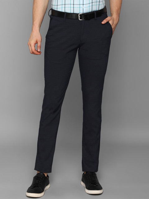 

Allen Solly Men Navy Blue Slim Fit Trousers