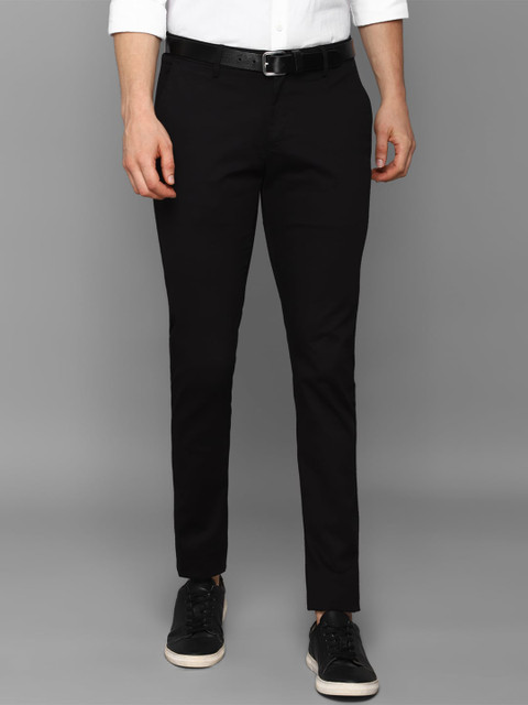 

Allen Solly Men Black Slim Fit Trousers