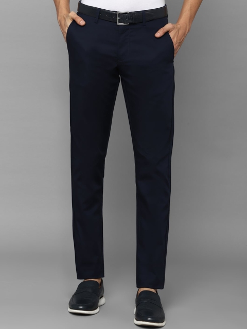 

Allen Solly Men Navy Blue Slim Fit Trousers