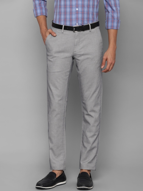

Allen Solly Men Grey Slim Fit Trousers