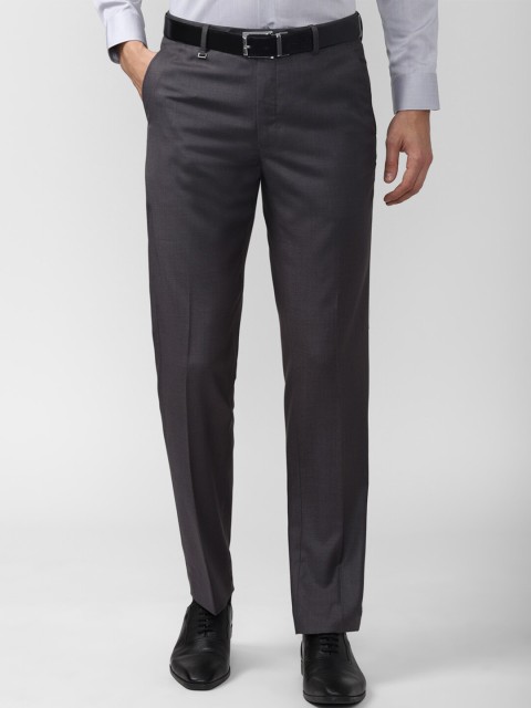 

Van Heusen Men Charcoal Trousers