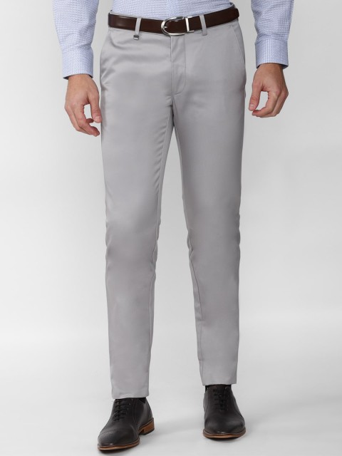 

Van Heusen Men Grey Slim Fit Trousers