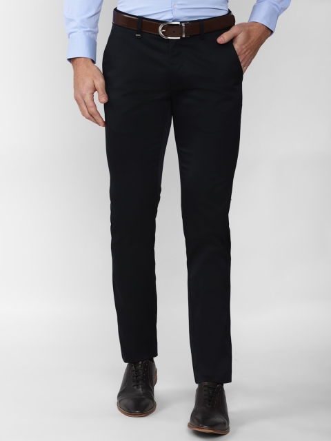 

Van Heusen Men Navy Blue Slim Fit Trousers
