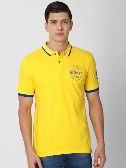 

Van Heusen ACADEMY Men Yellow Polo Collar T-shirt