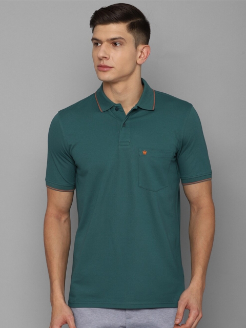 

Louis Philippe Men Green Polo Collar T-shirt