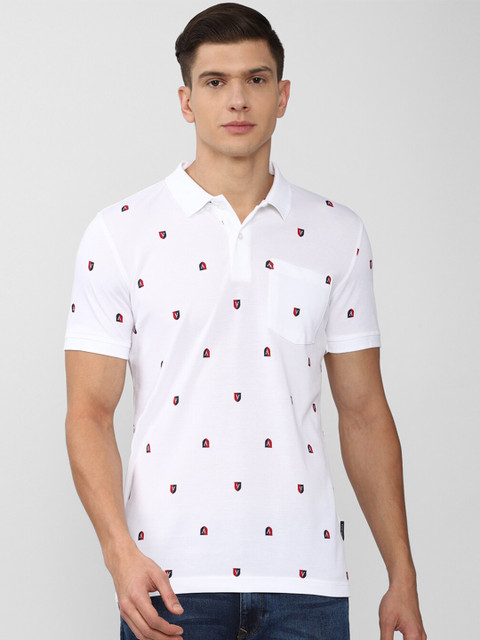 

Van Heusen Sport Men White Typography Printed Polo Collar T-shirt