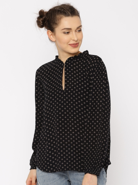 

ONLY Women Black Printed Top