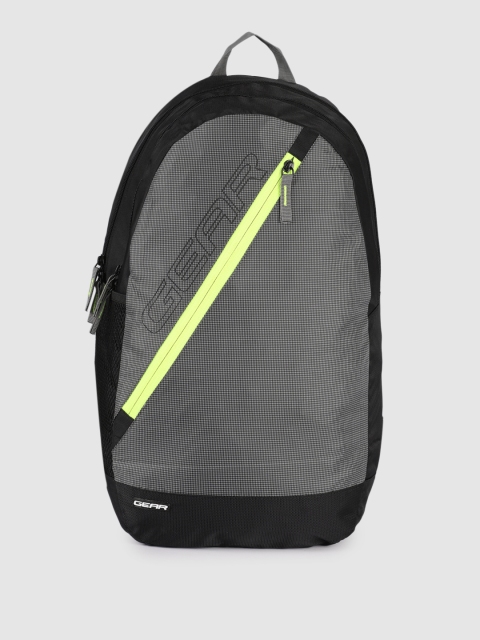 

Gear Unisex Black & Grey ECO CAMPUS1 Printed Backpack