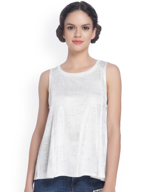 

ONLY Women White Solid Top
