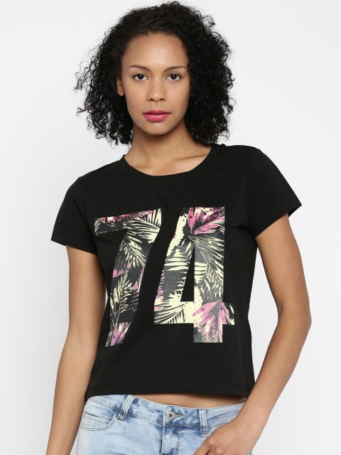 

ONLY Black Printed T-shirt