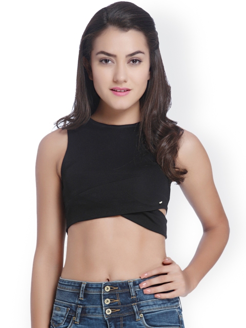 

ONLY Women Black Crop Top