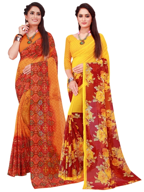 

Florence Women Orange Sarees
