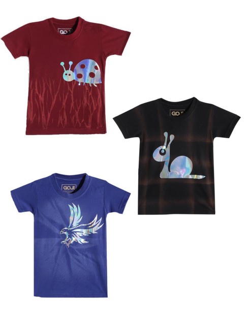 

GOJI Kids Assorted Printed Extended Sleeves T-shirt