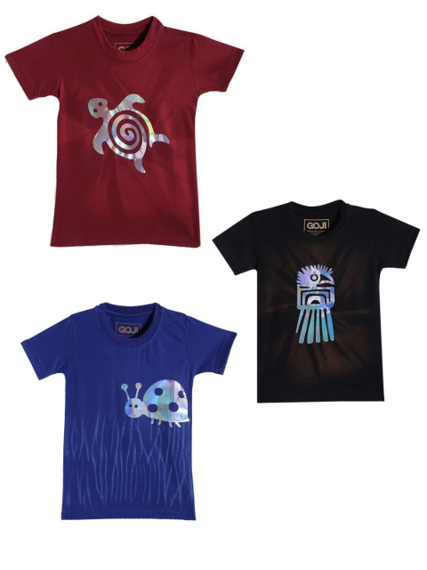 

GOJI Kids Assorted Printed V-Neck Applique T-shirt