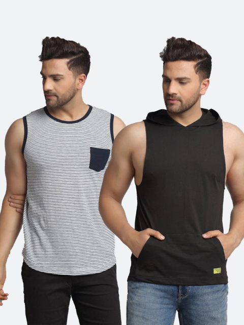 

Rigo Men Pack Of 2 Multi-Colored Printed Innerwear Vests