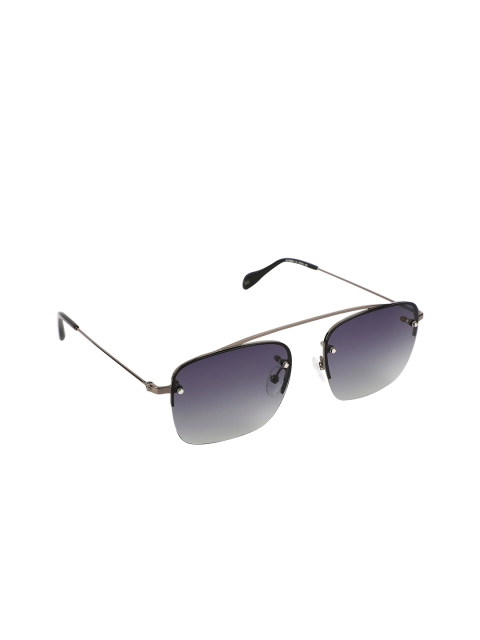 

davidjones Unisex Silver Sunglasses
