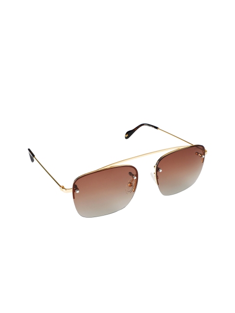 

davidjones Unisex Gold Sunglasses
