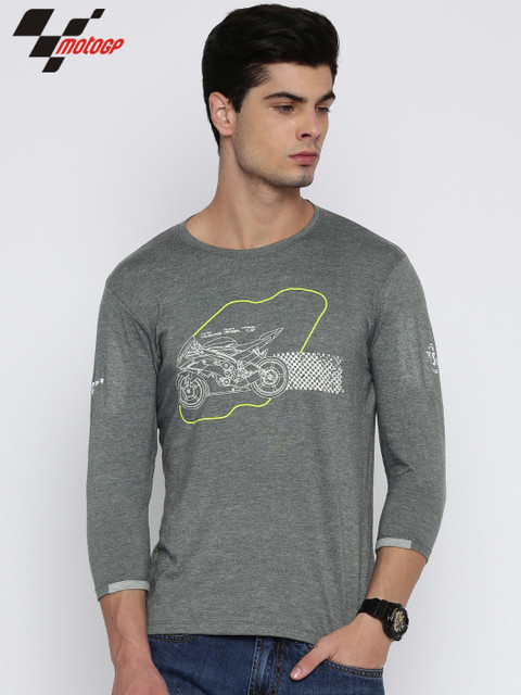 

RDSTR Men Grey MotoGP Printed T-shirt