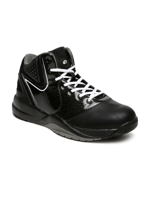 

Boltio Men Black High-Top Basketball Shoes
