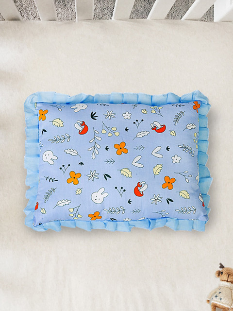 

Baby Moo Infant Kids Blue Printed Cotton Small Pillows