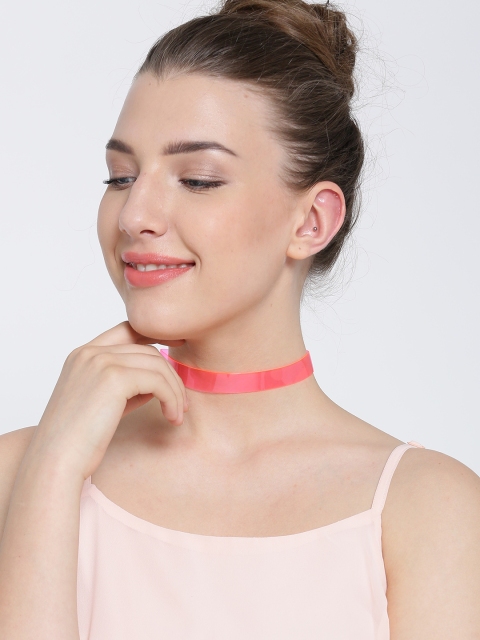 

FOREVER 21 Pink Transparent Choker Necklace
