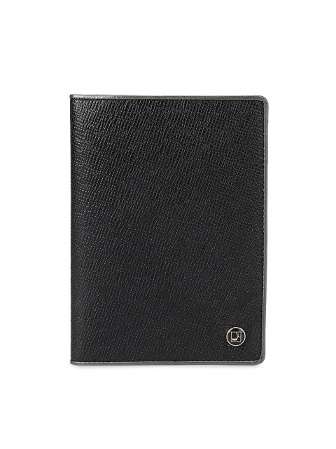 

Da Milano Black Textured Passport Cover